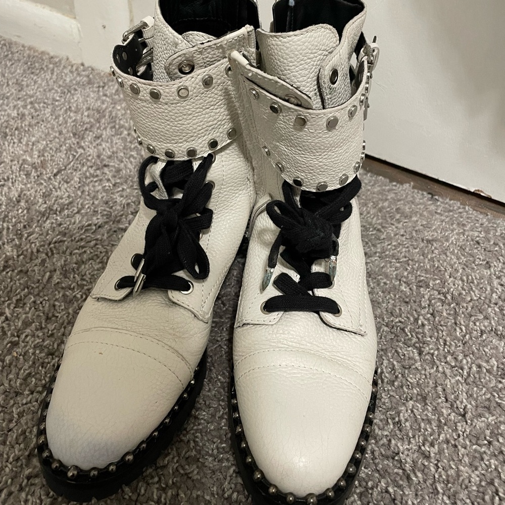 Sam Edelman Jennifer White studded combat boots